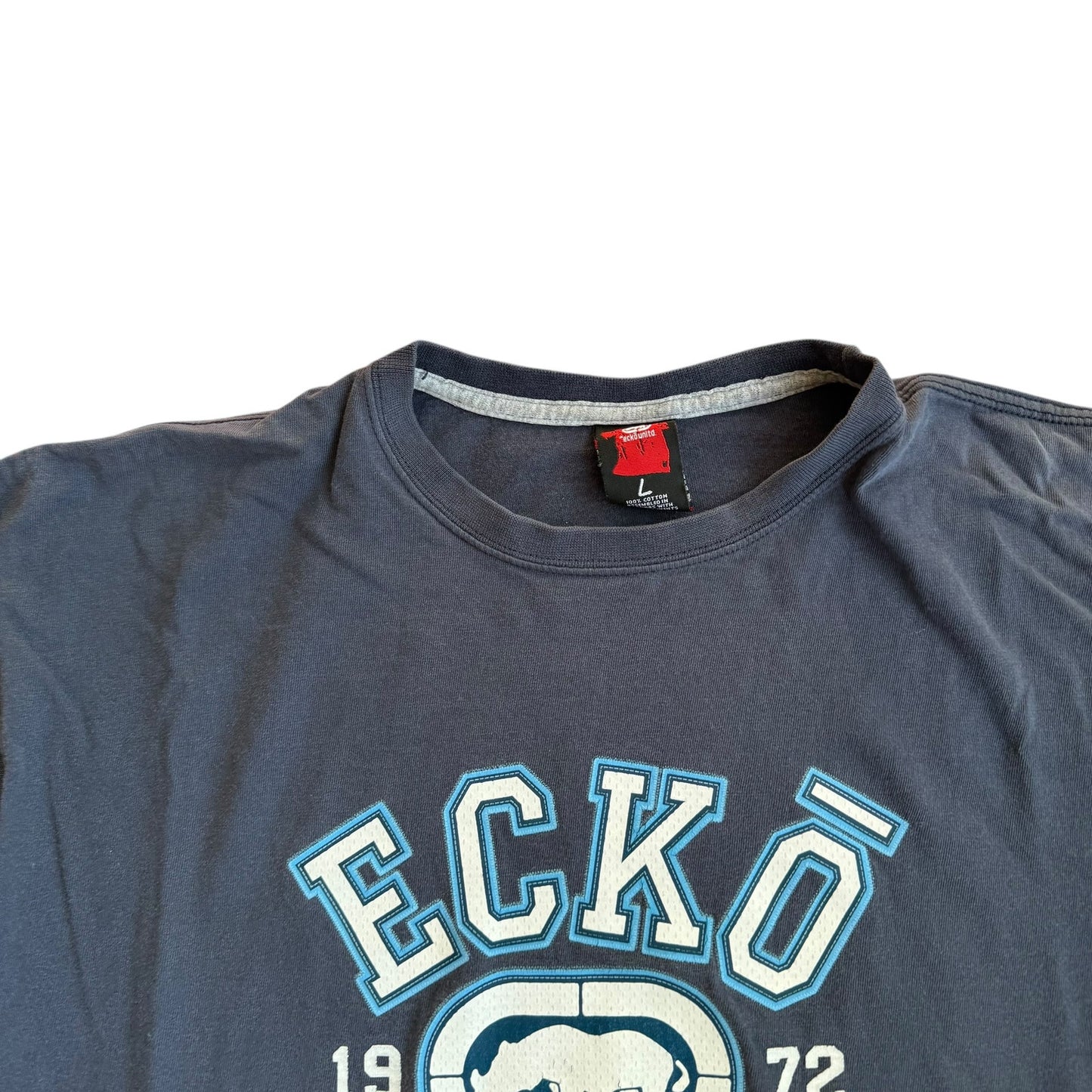 Vintage Ecko Mark Unlimited T-Shirt Navy Blue Mens Large
