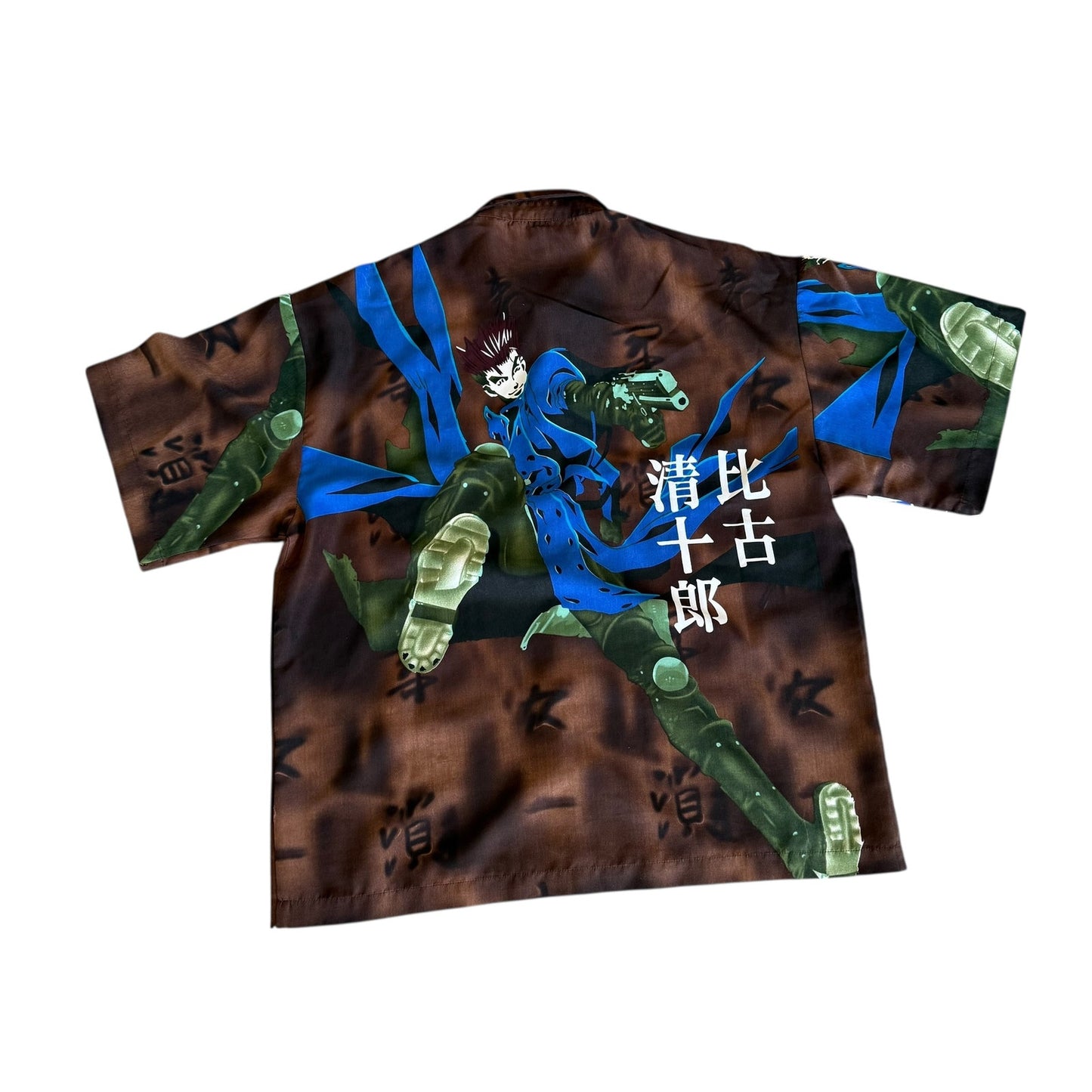 Vintage y2k Anime VashTheStampede Trigun Button Up Shirt Mens XL