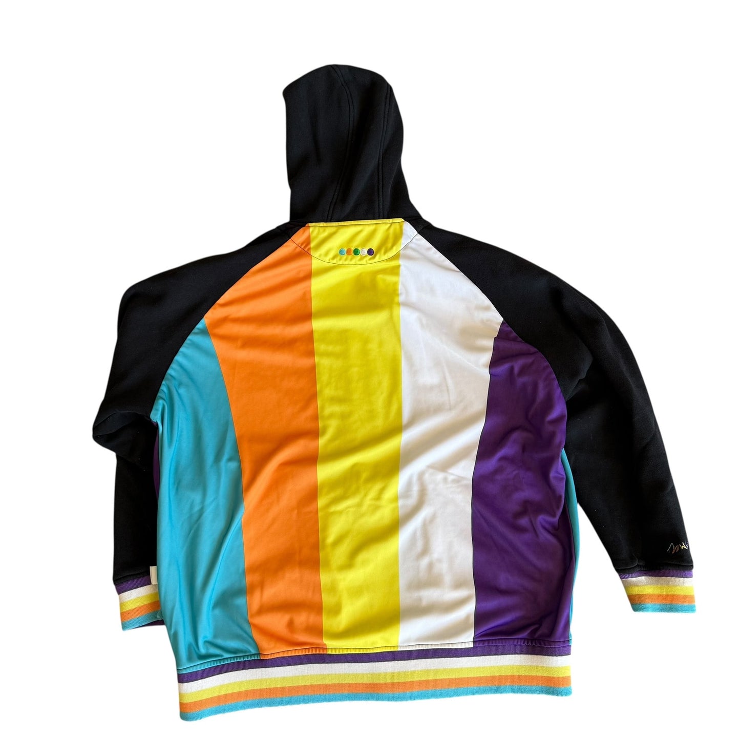 Coogi Australian Rainbow Logo Zip Up Jacket Hoodie Mens 2XL