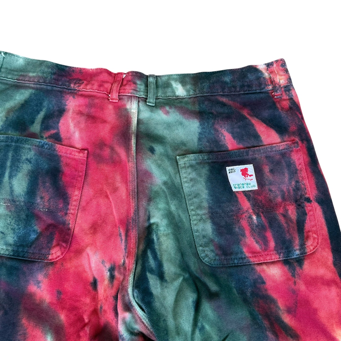 Browns x Crenshaw Skate Club Dyed Straight Leg Work Trousers Mens Large
