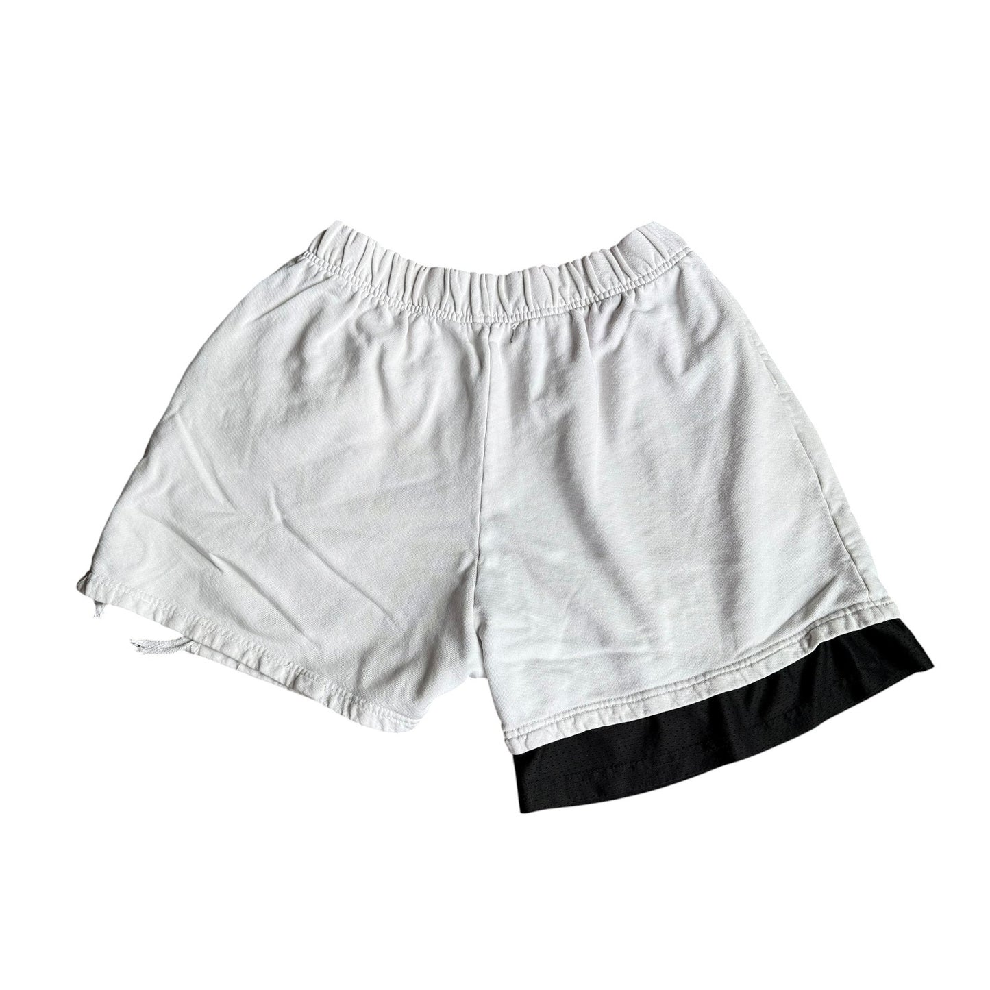 Barriers White Athletic Shorts Mens Large