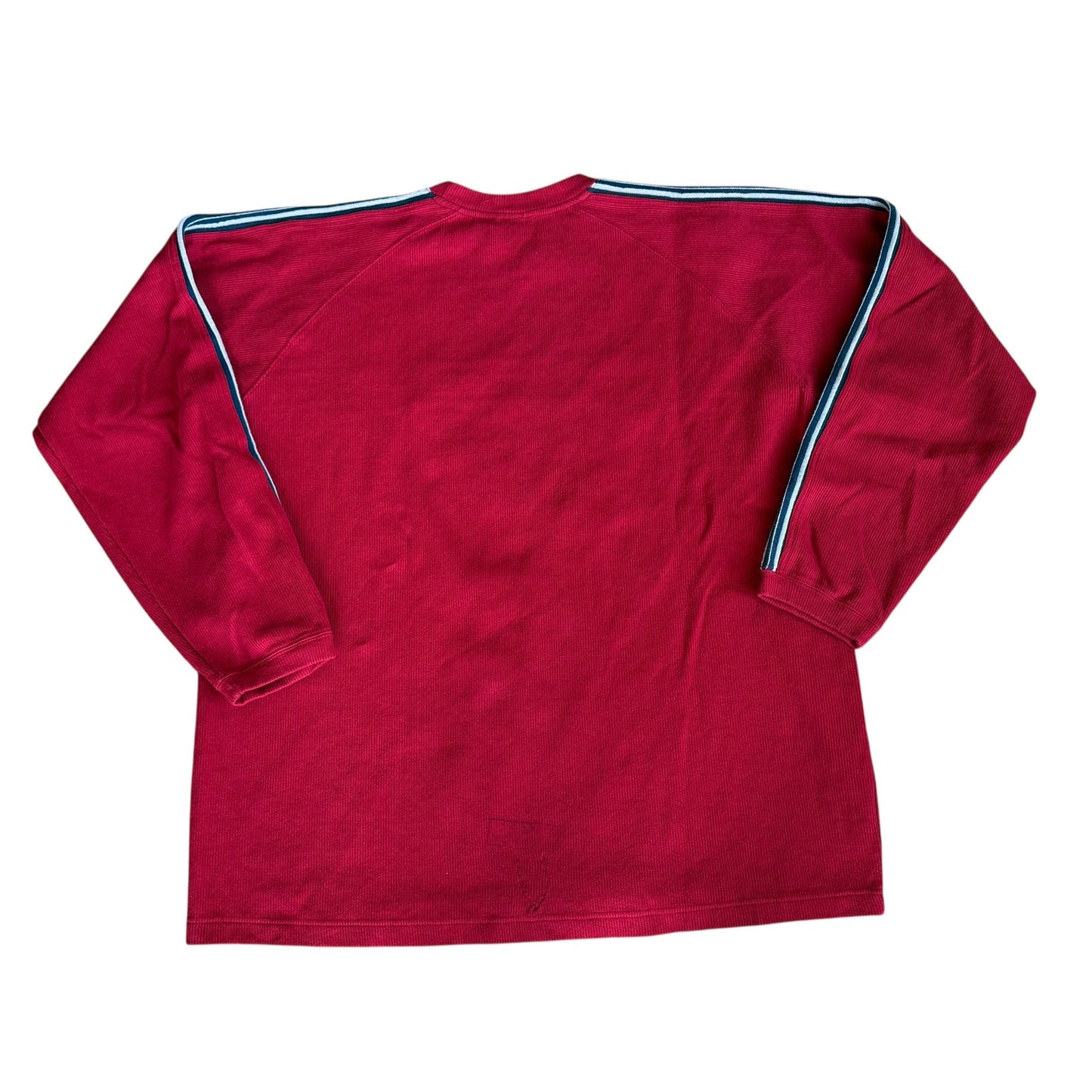 Vintage Anchor Blue Red Stripe Crewneck Sweater Mens 2XL