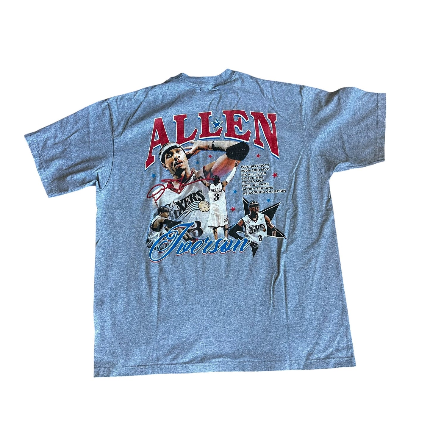 Allen Iverson GameChangers Basketball Big Face Tee Shirt Mens 2XL