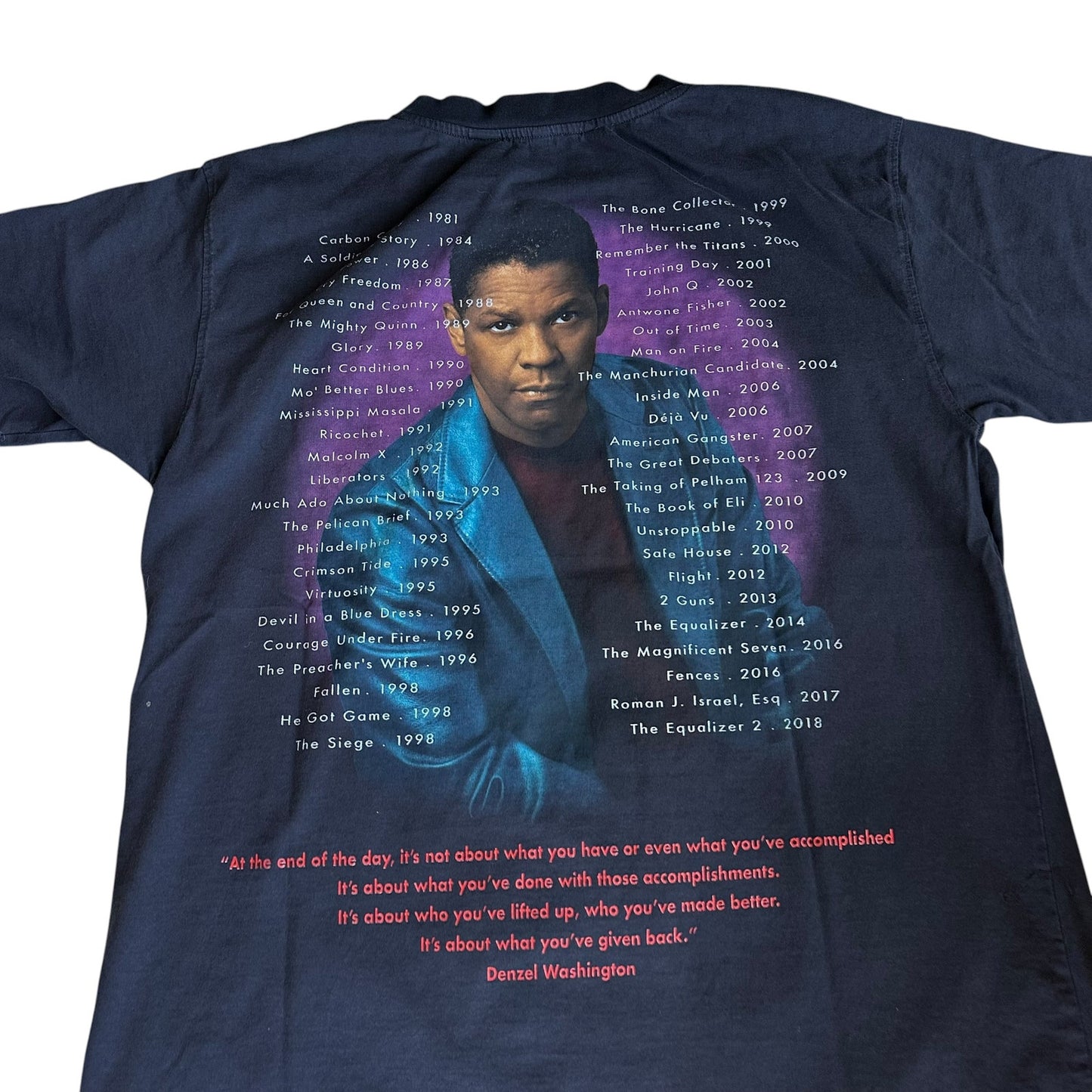 Denzel Washington Marino Morwood Tee Shirt Mens Large