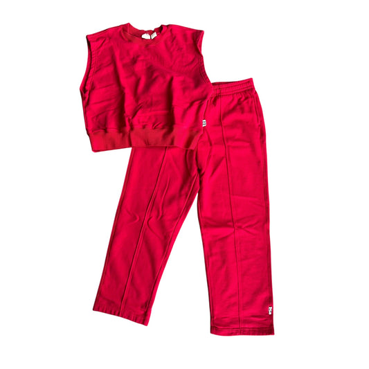 Nu Hu Red Sweatsuit Set Womens Large
