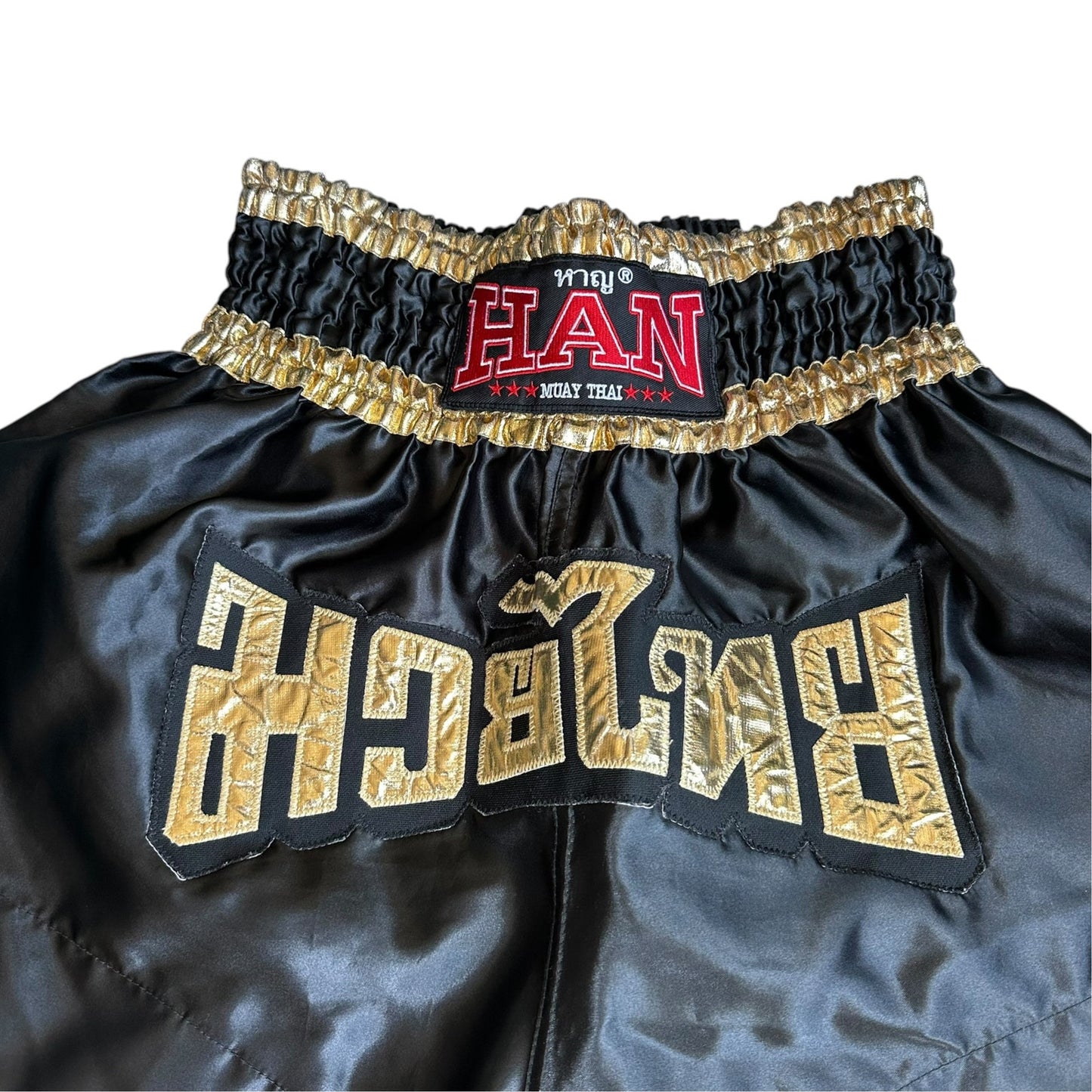 Han Muay Thai Fighting Black Shorts Mens XL