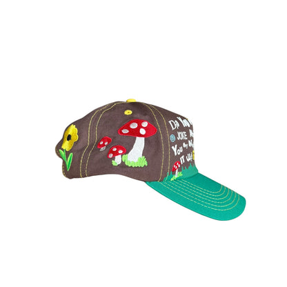 Beepy Bella Fun Guy Trucker Hat Embroidery Adjustable Mushroom