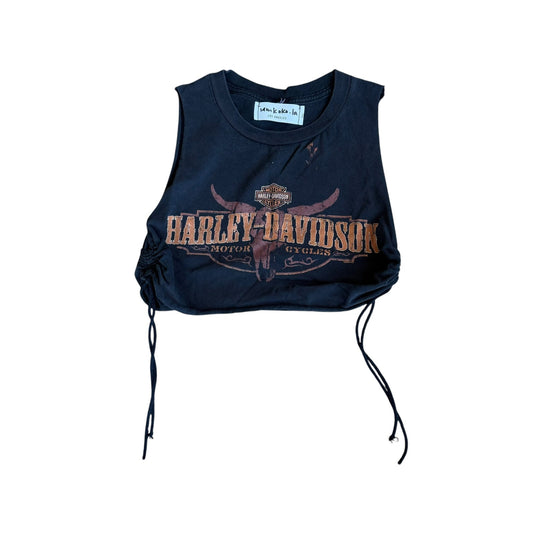 Harley Davidson Custom Crop Top Womens Small iamkoko.la