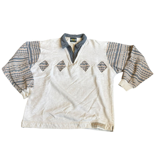 Vintage Spinash Collared Pullover Sweater Polo Mens Large