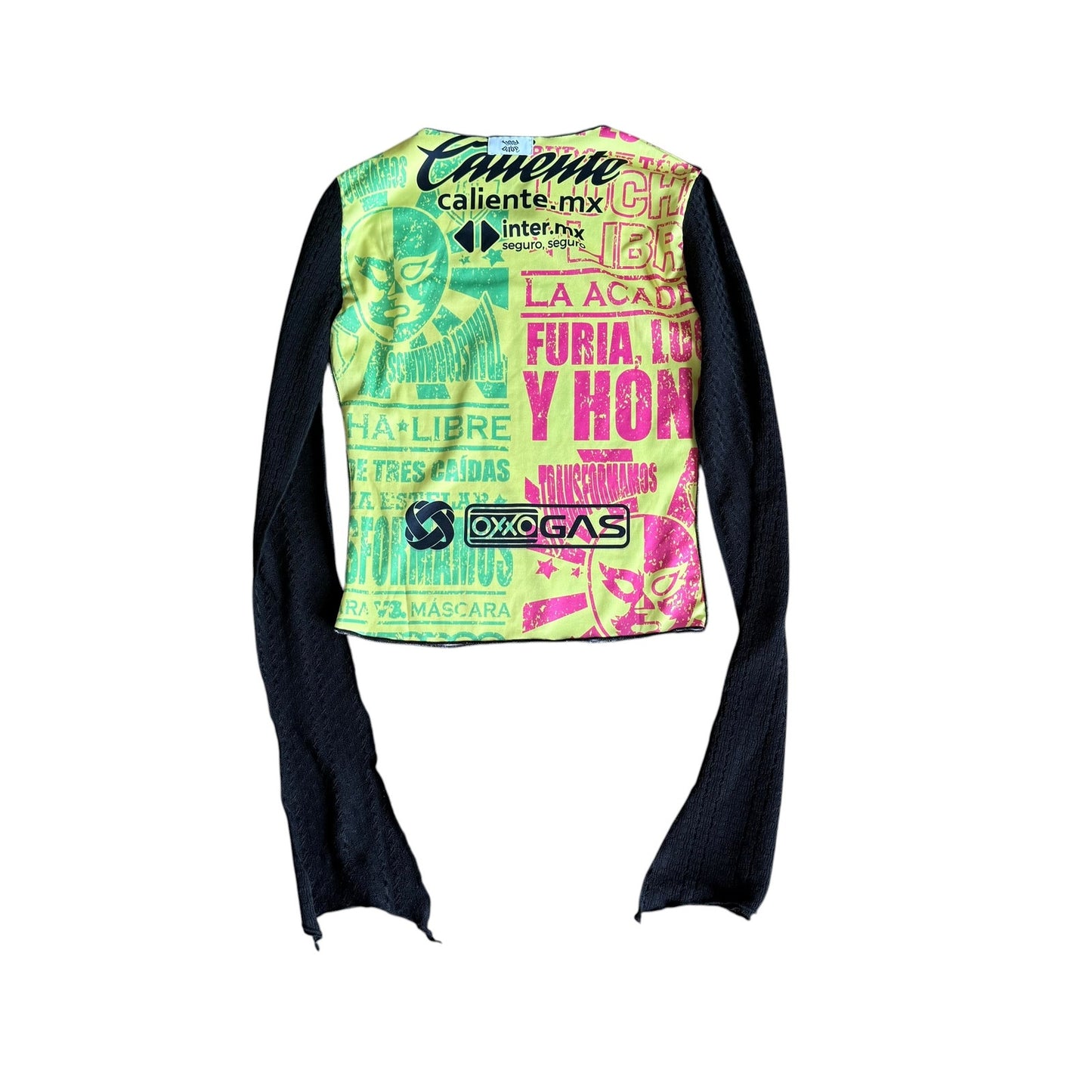HoodBaby Lucha Libre Custom Long Sleeve Top Womens Small
