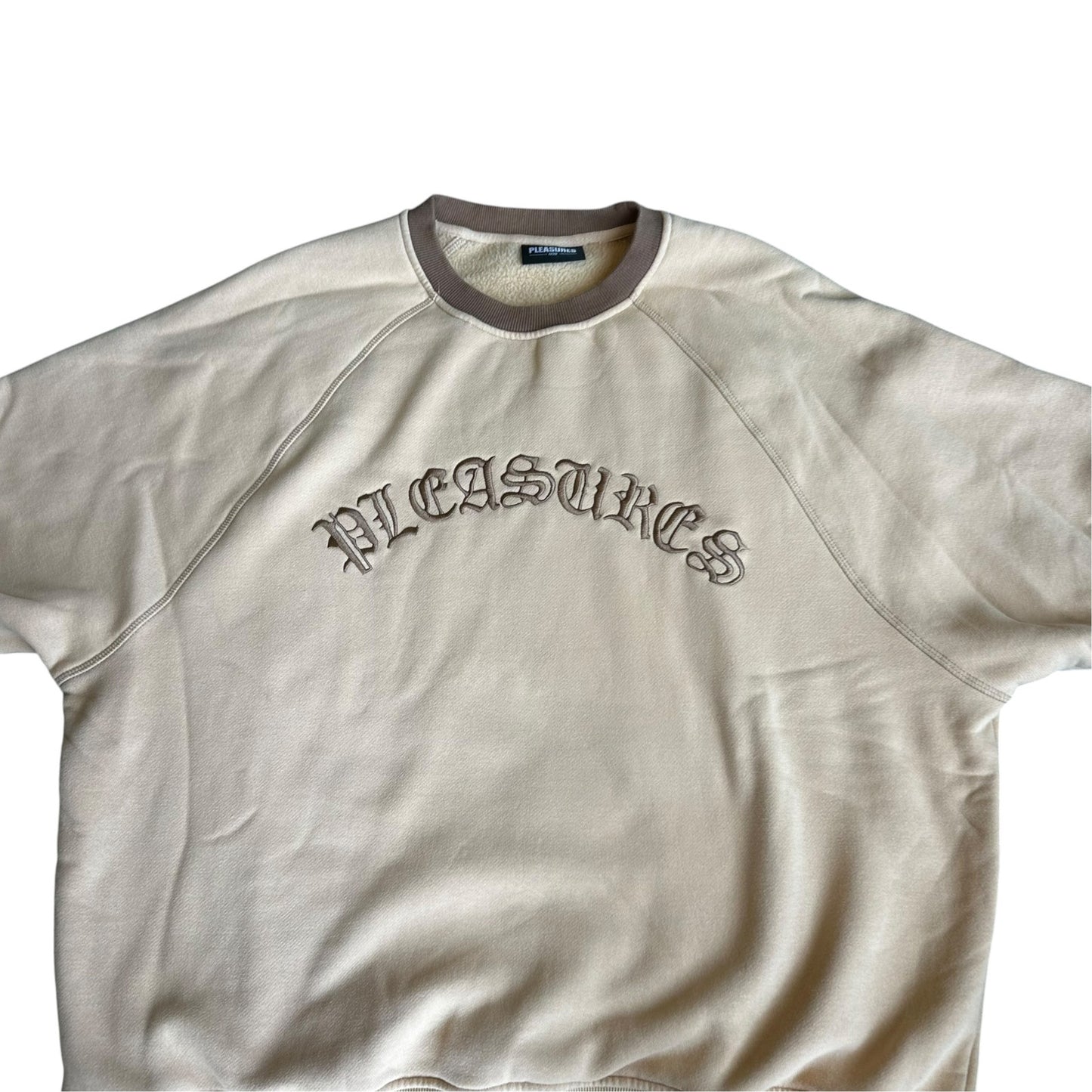 PLEASURES Old E Ringer Crewneck Short Sleeve Mens XL