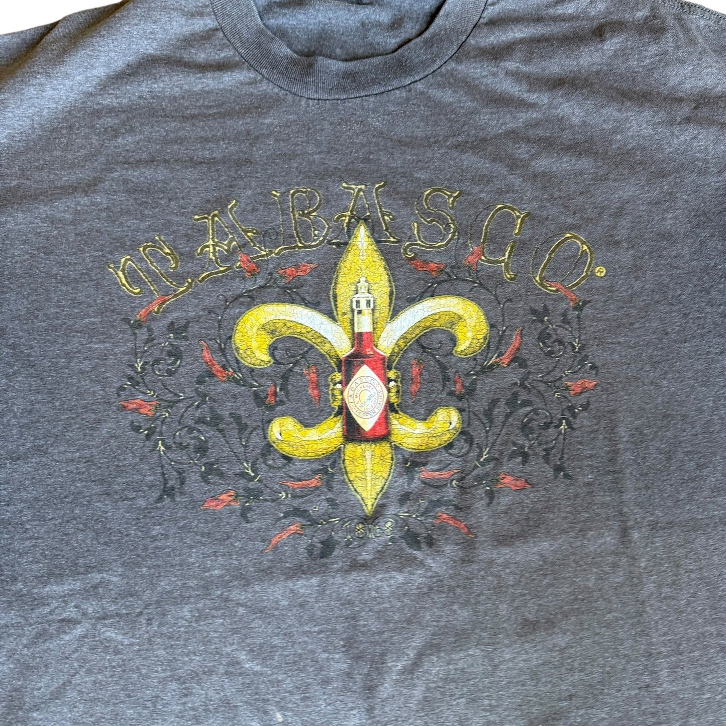 Vintage Tabasco Hot Sauce Tee Shirt Mens 2XL
