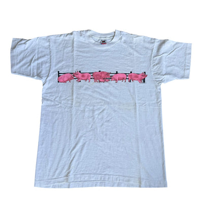Vintage Double Sided Pigs Tee Shirt FruitoftheLoom 70s