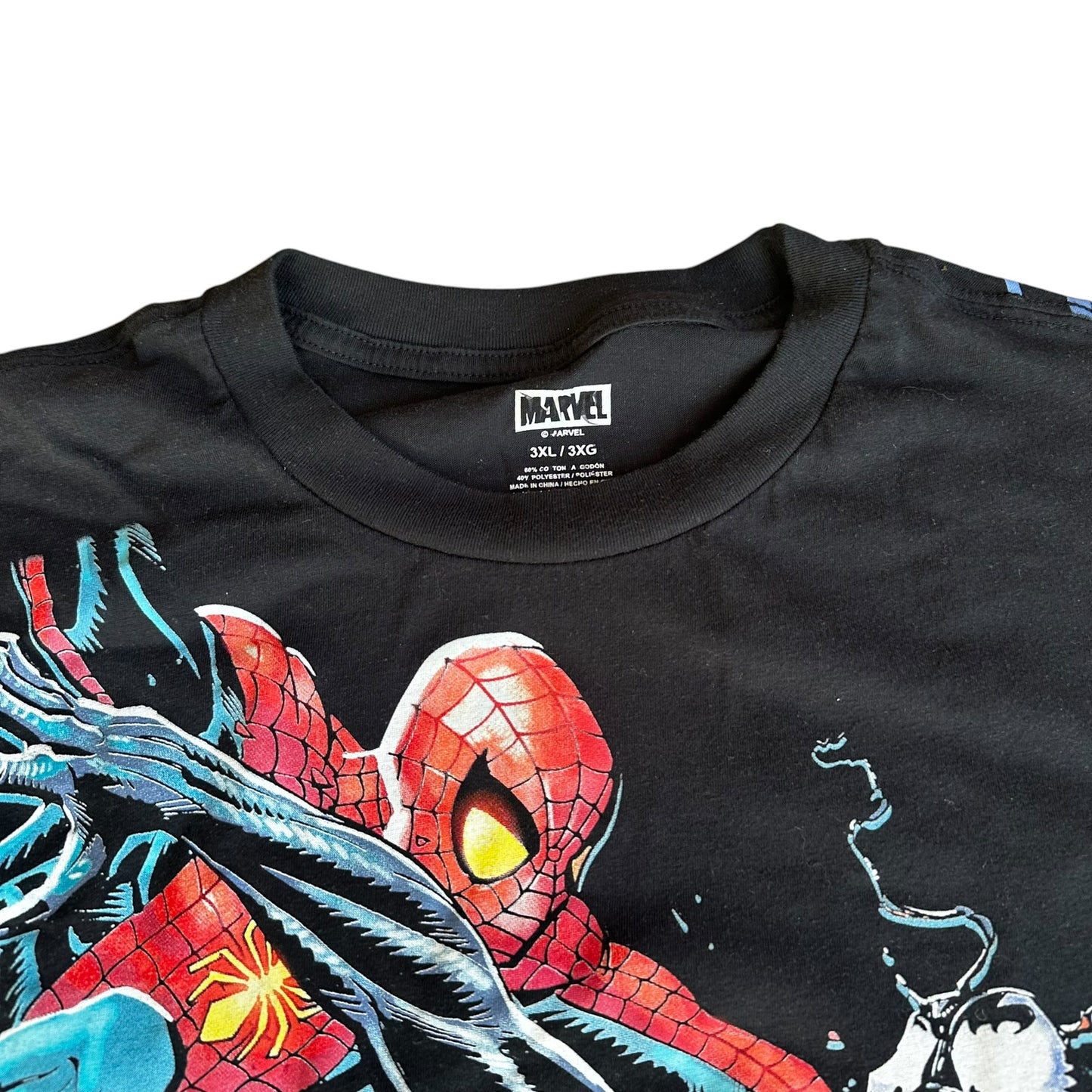 Marvel Spiderman Venom Tee Shirt Mens 3XL Black