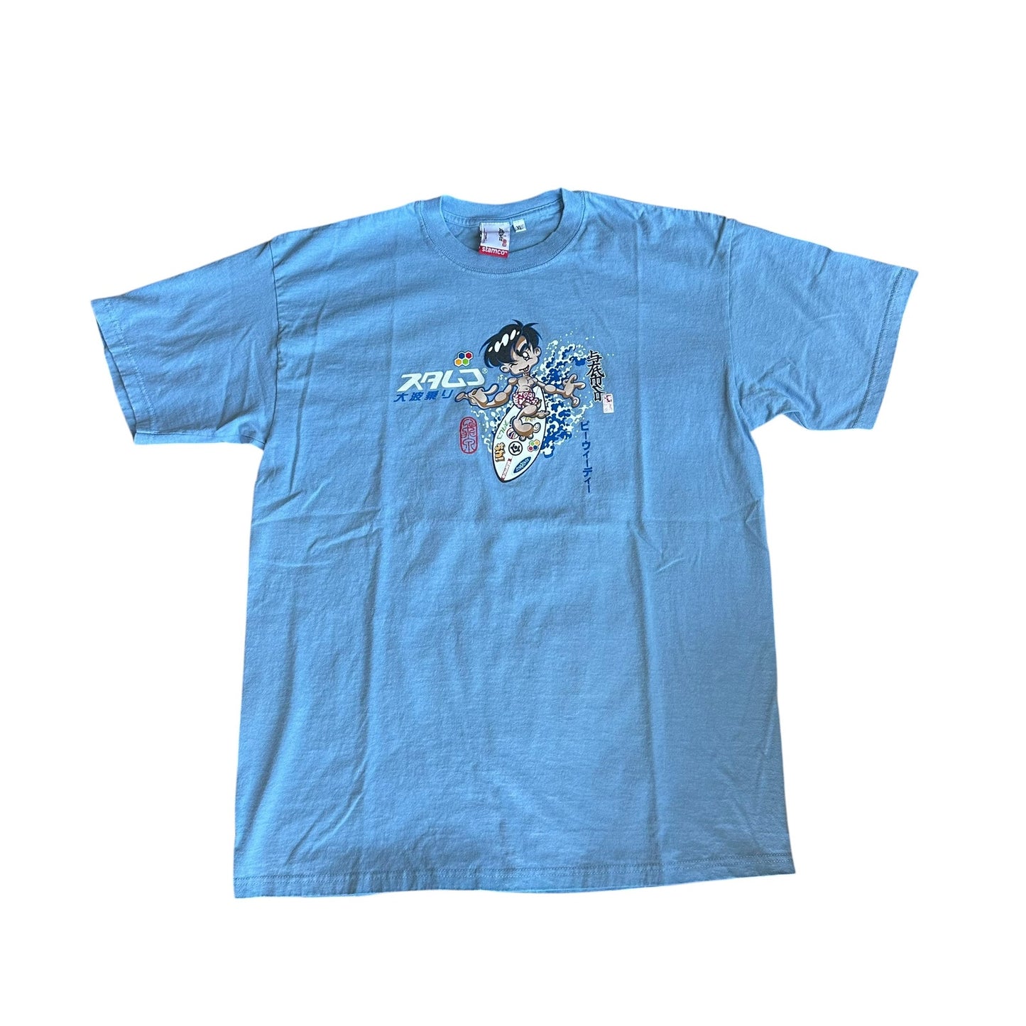 Vintage 90s STAMCO Surfer Anime Tee Shirt Mens XL