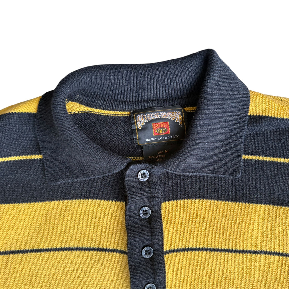 FB County Charlie Brown Polo Shirt Mens Medium