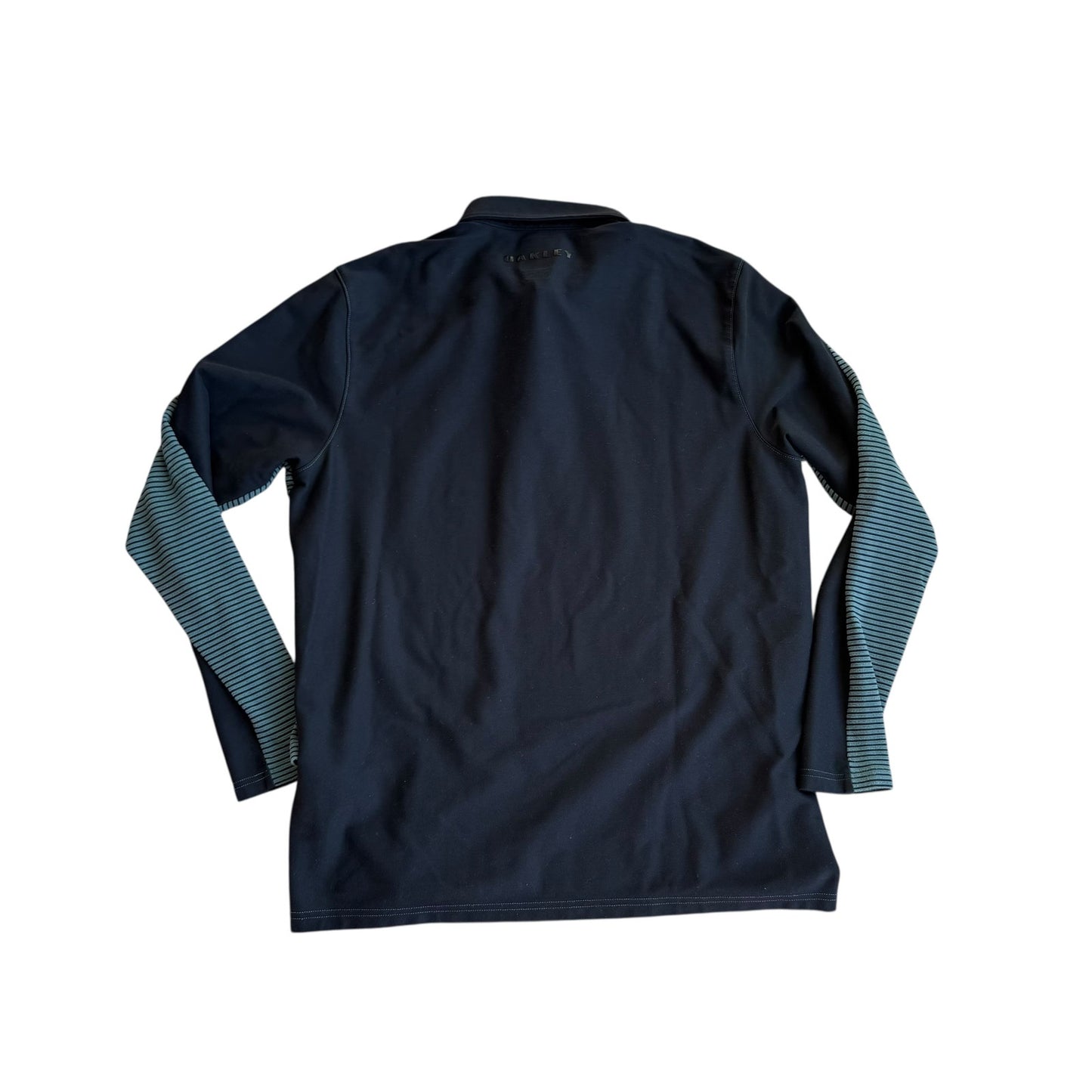 Oakley Striped Mens Long Sleeve Polo Shirt Large