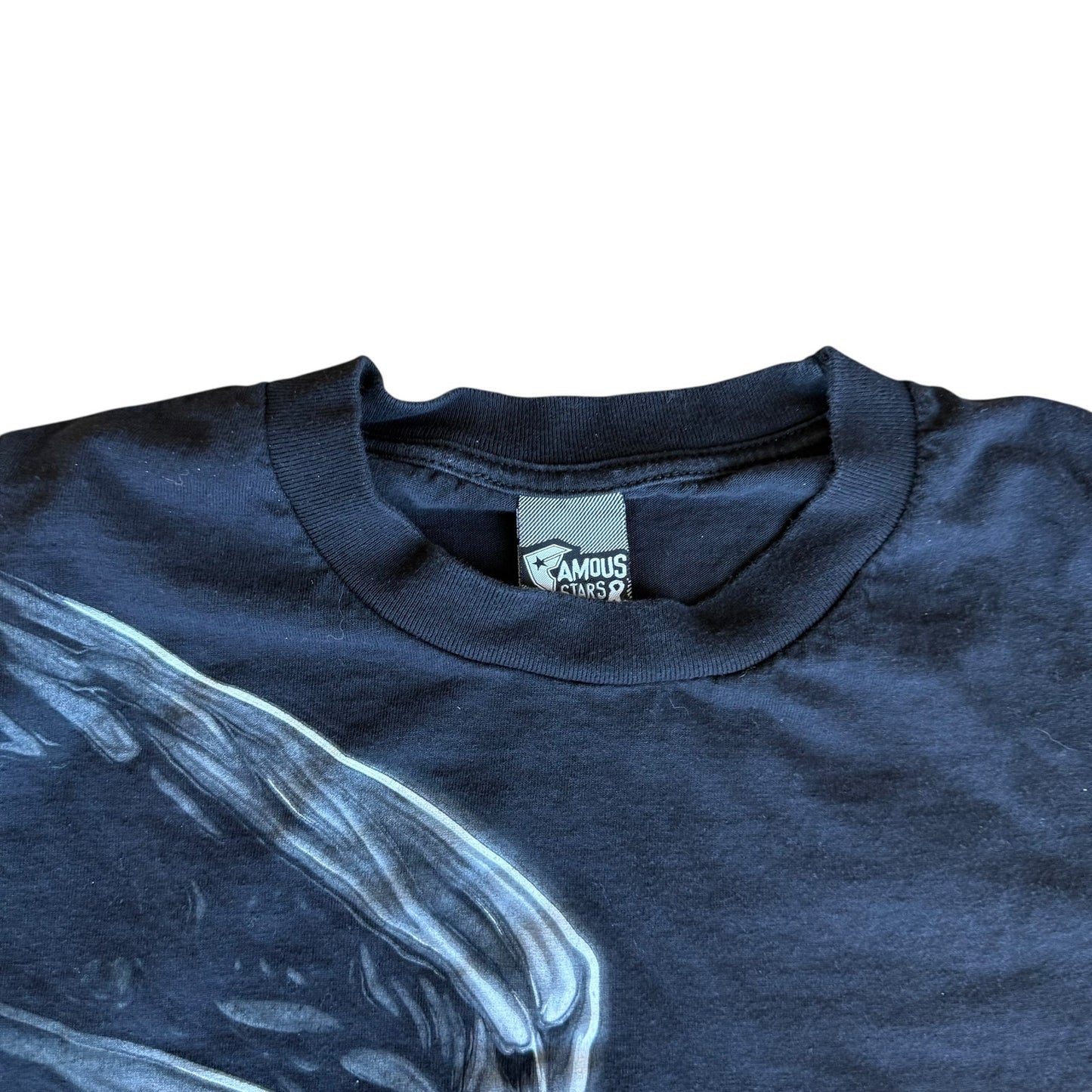 Vintage Famous Stars and Straps Black Tee Shirt Mens Large