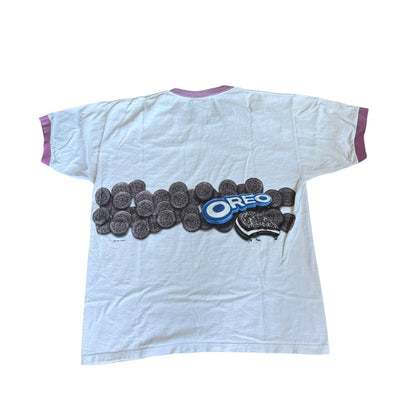 Vintage 1996 Oreo DoubleSided Cookie Food Tee Shirt Mens Large