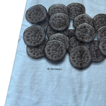 Vintage 1996 Oreo DoubleSided Cookie Food Tee Shirt Mens Large