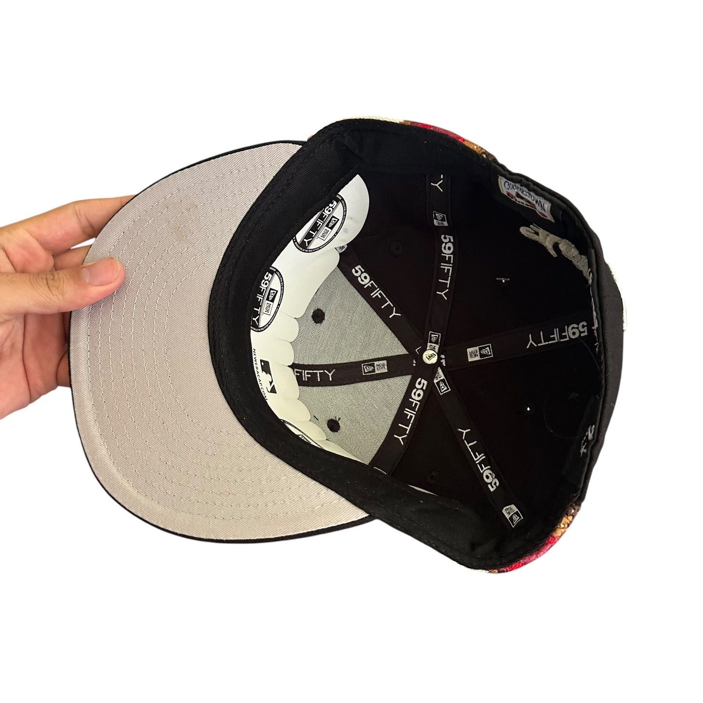 Jon Stan NYC × New Era Yankees Fitted Hat Black Angel 7 1/2