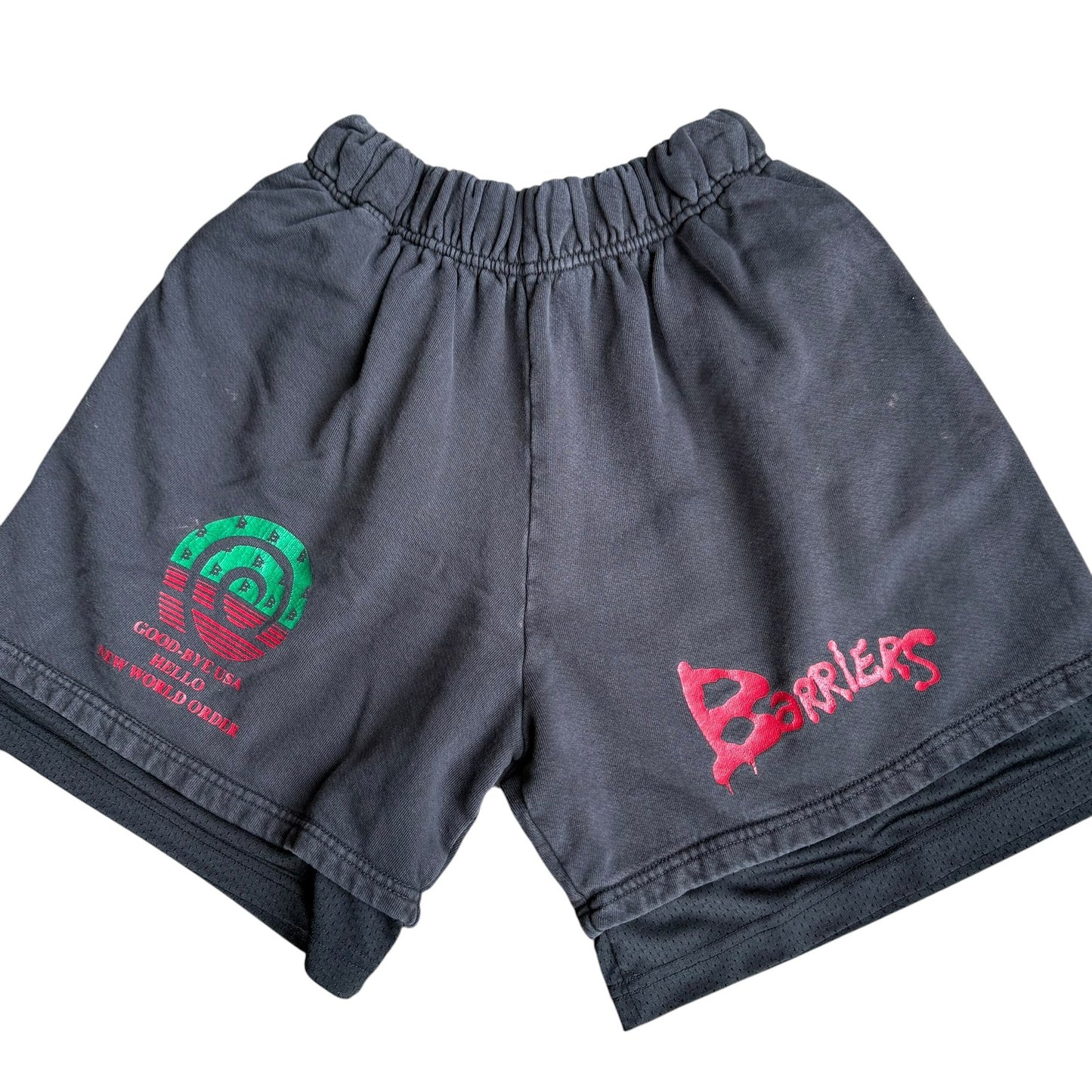 Barriers Black Workout Shorts Mens Small