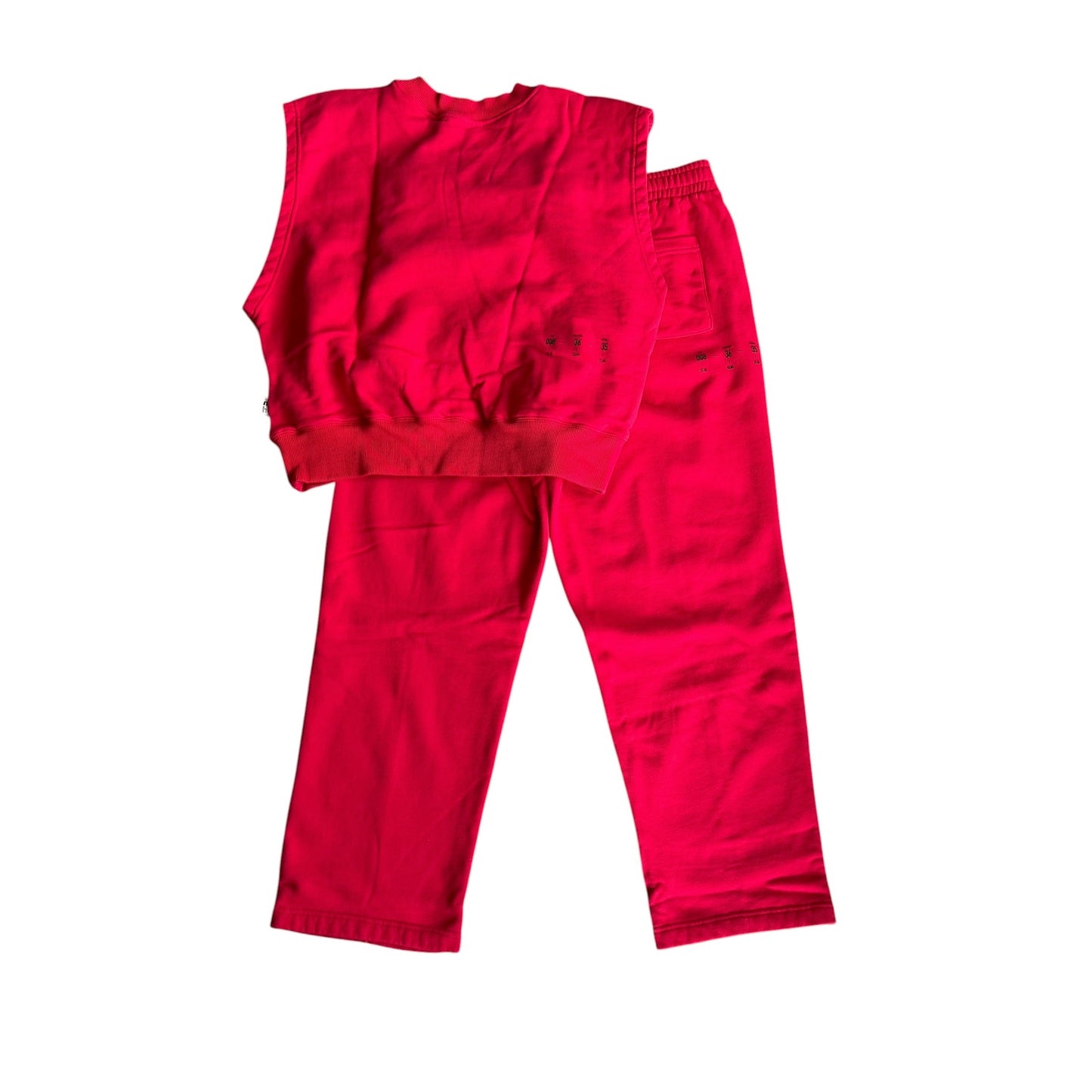 Nu Hu Red Sweatsuit Set Womens Large