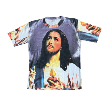Jesus Christ AllOverPrint Double Sided Tee Shirt Mens Medium