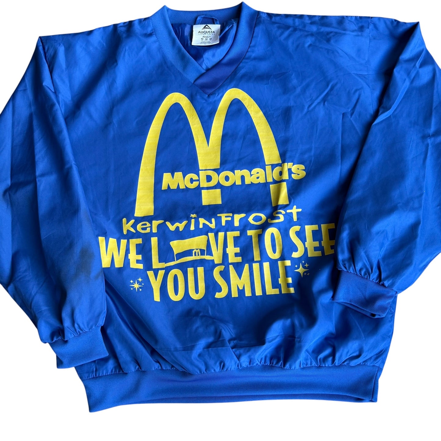 Kerwin Frost x Mcdonalds We Love To See You Smile Windbreaker Mens Medium