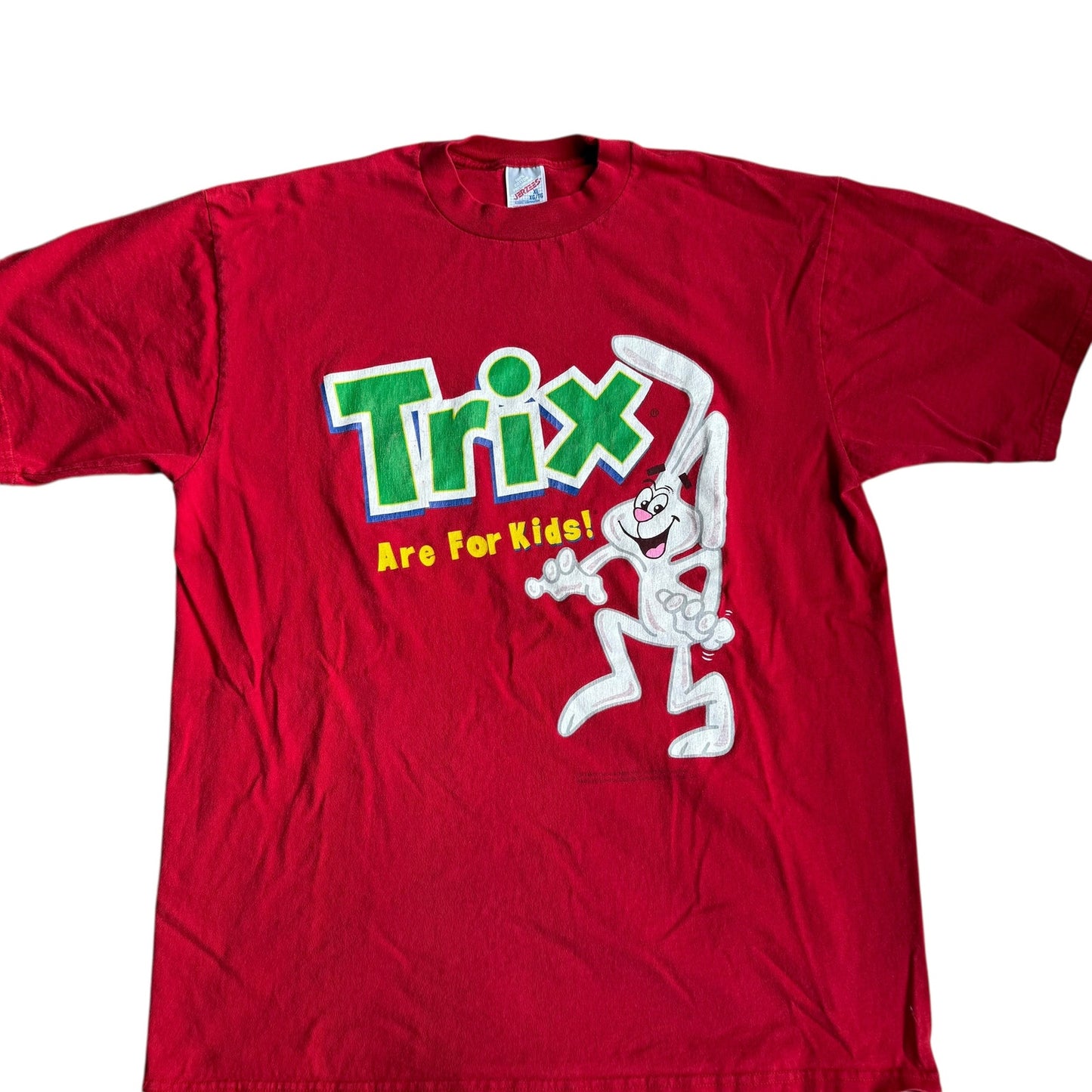 Vintage Trix T-Shirt Jerzees Print Cereal Mens XL