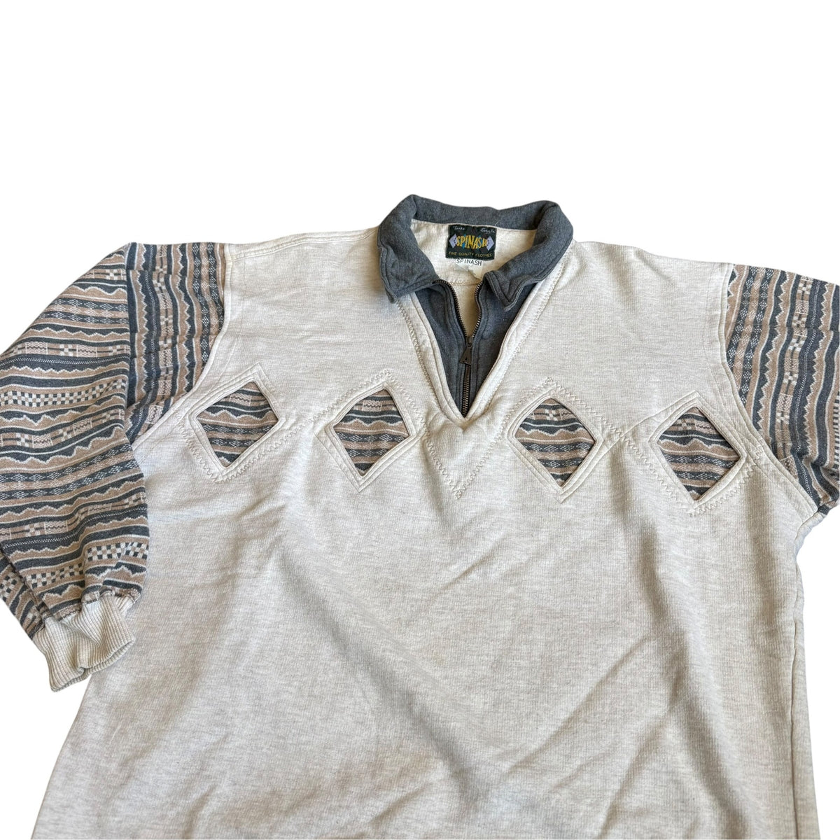 Vintage Spinash Collared Pullover Sweater Polo Mens Large
