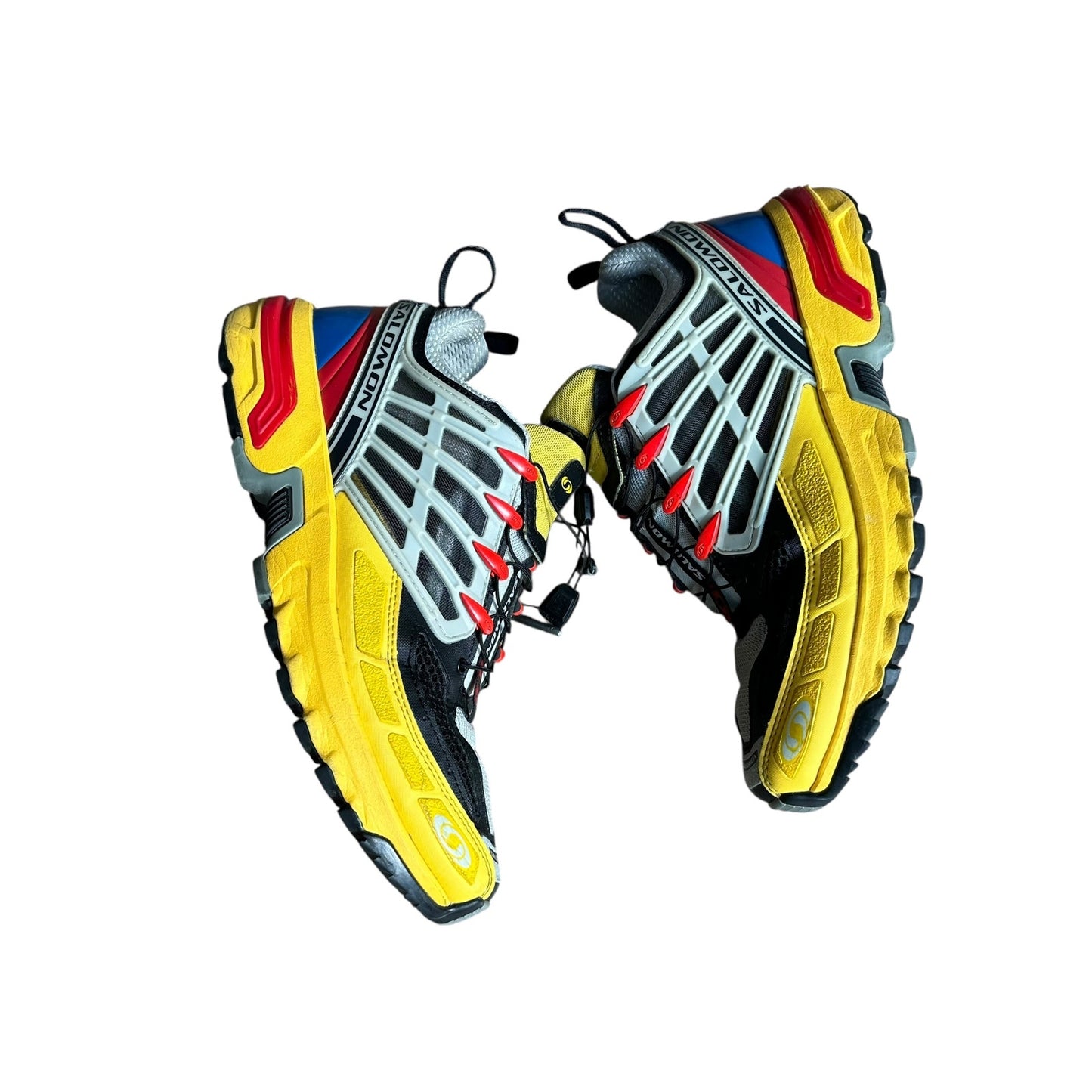 Salomon ACS Pro Yellow Red Sneakers Shoes Mens 9