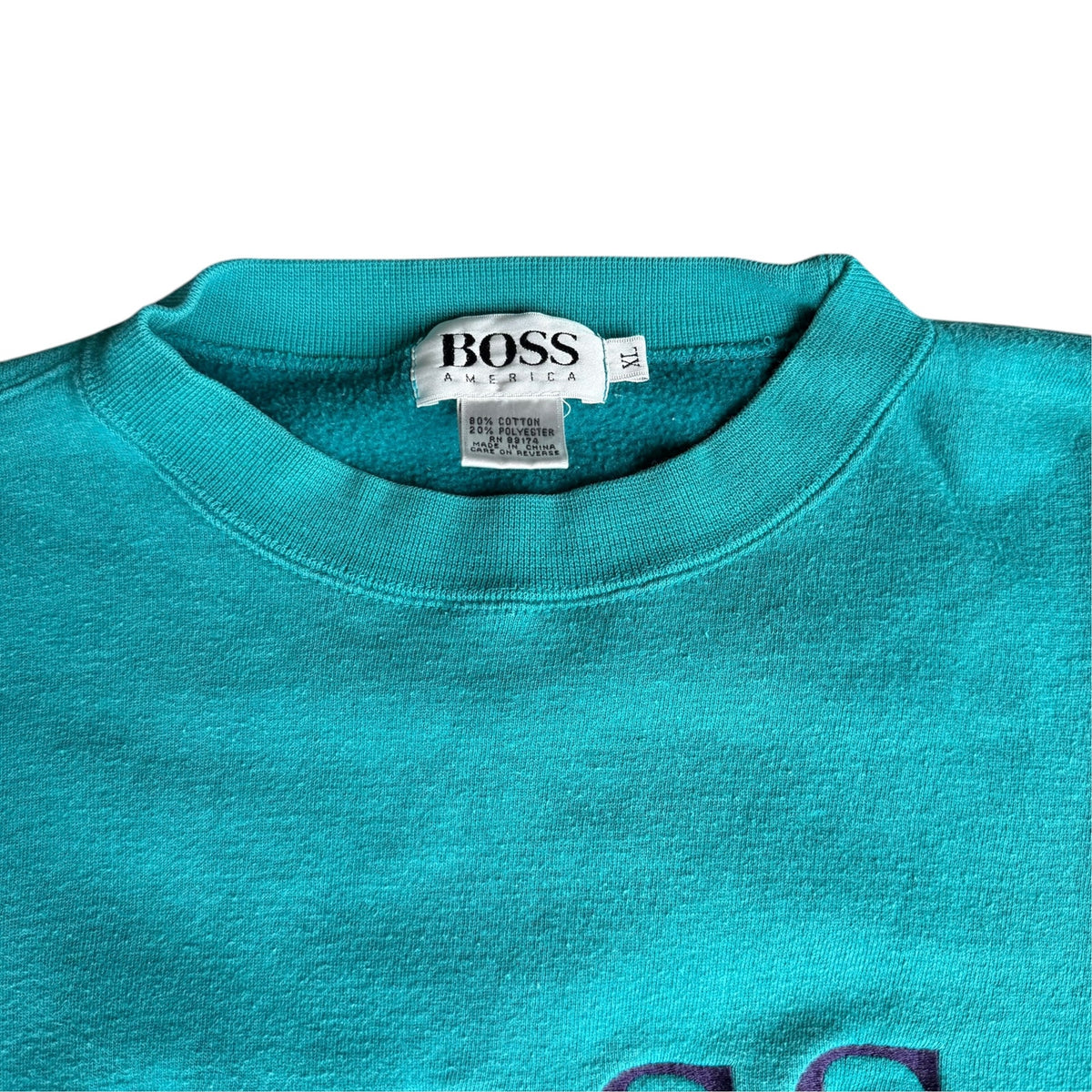 Vintage BOSS America Crewneck Sweater Mens XL 90s