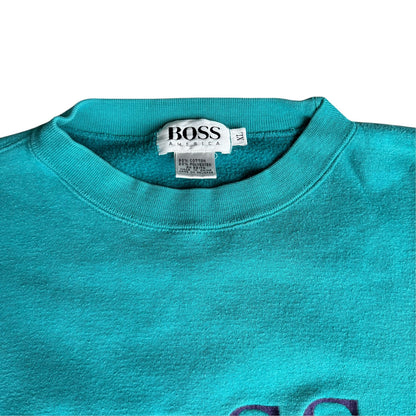 Vintage BOSS America Crewneck Sweater Mens XL 90s