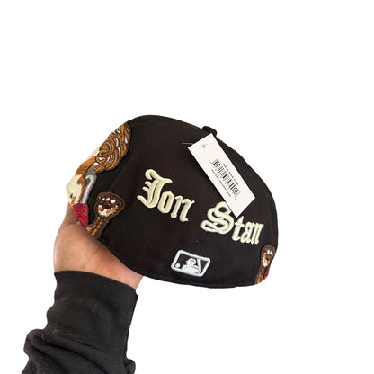 Jon Stan NYC × New Era Yankees Fitted Hat Black Angel 7 1/2