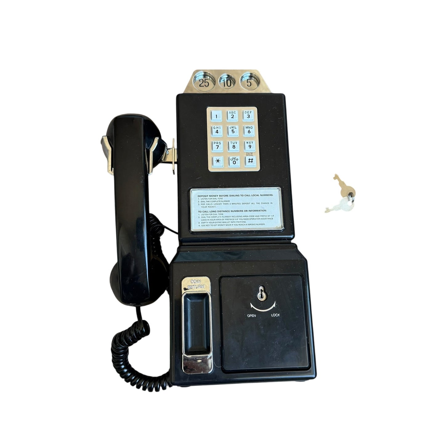 1980s Vintage Teleconcepts Pay Phone 13.5” Retro Coin Bank