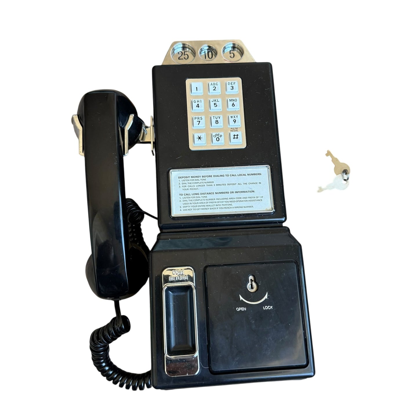 1980s Vintage Teleconcepts Pay Phone 13.5” Retro Coin Bank