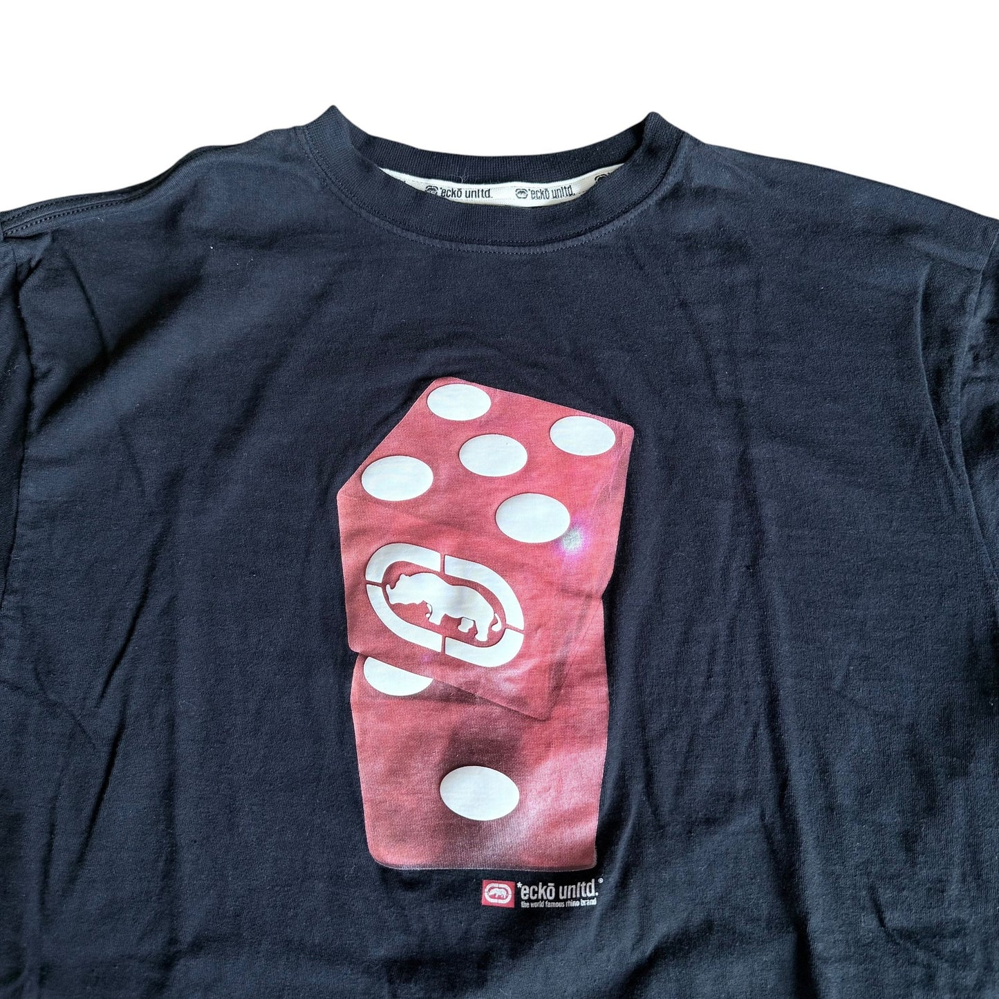Vintage Ecko Unlimited Dice Tee Shirt Mens Black Medium