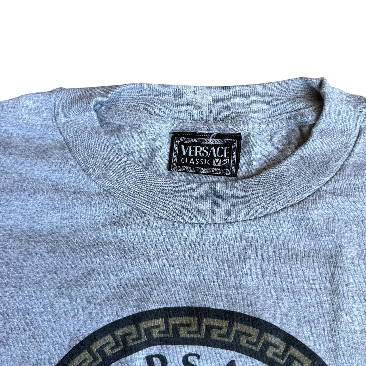 Versace V2 Collection Gray Tee Shirt Mens XL