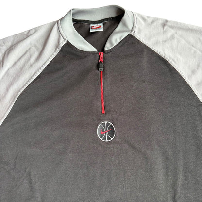 Vintage Nike Quarter Zip Basketball Shirt Mens XL 90s