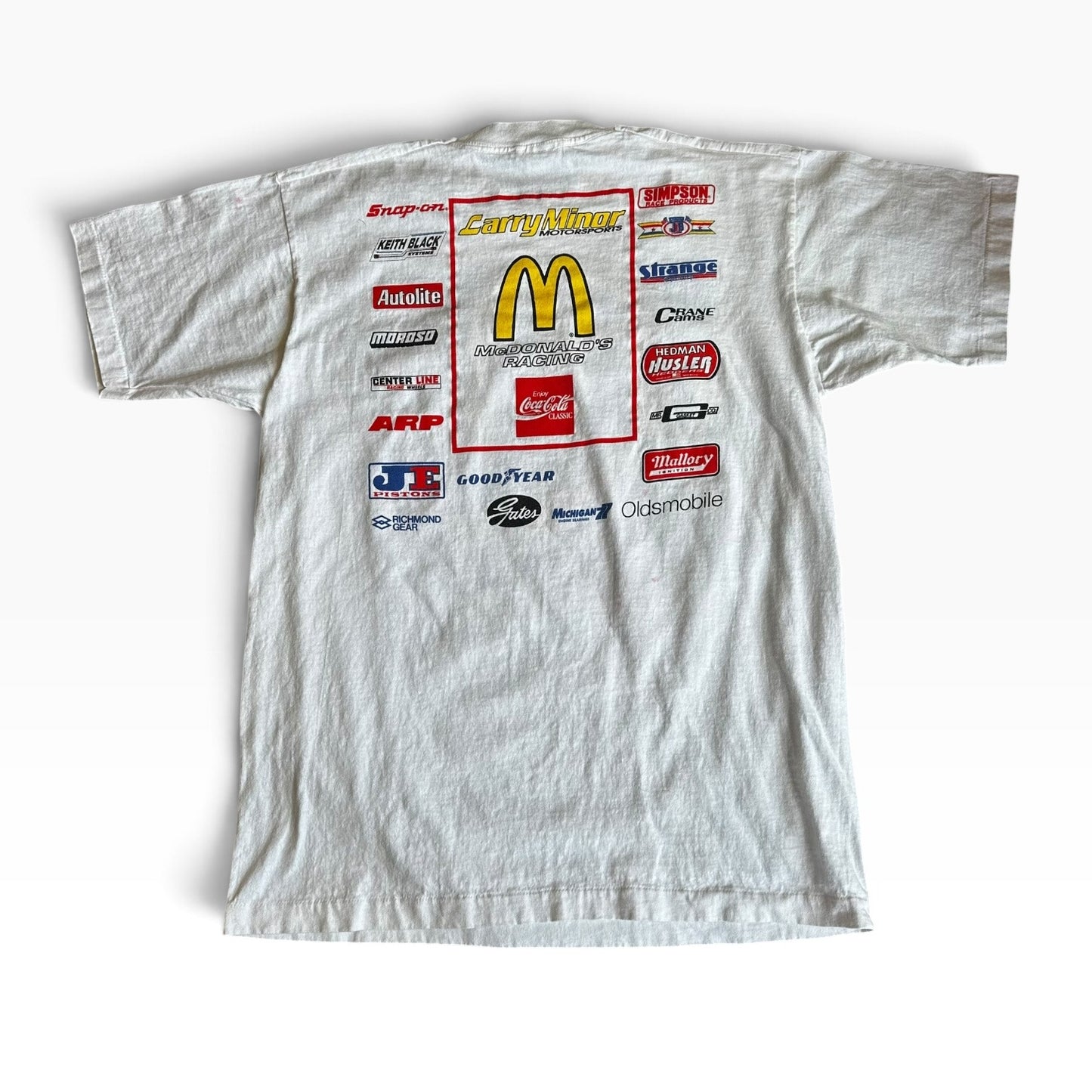 Vintage 1992 Mcdonalds Racing Ed MCculloch Tee Shirt Mens XL