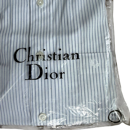 Christian Dior Vintage Button Up Shirt Mens Large 16 1/2