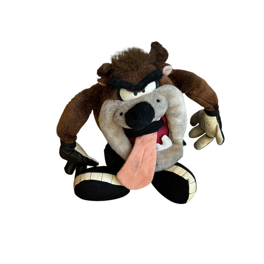 Vintage Taz the Tasmanian Devil Plush Warner Bros 90s 17"