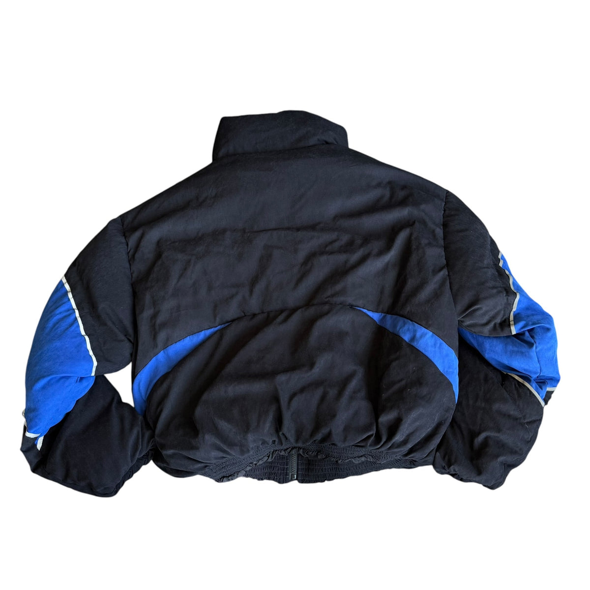 Rhime Alien Crop Puffer Blue Jacket Mens Large