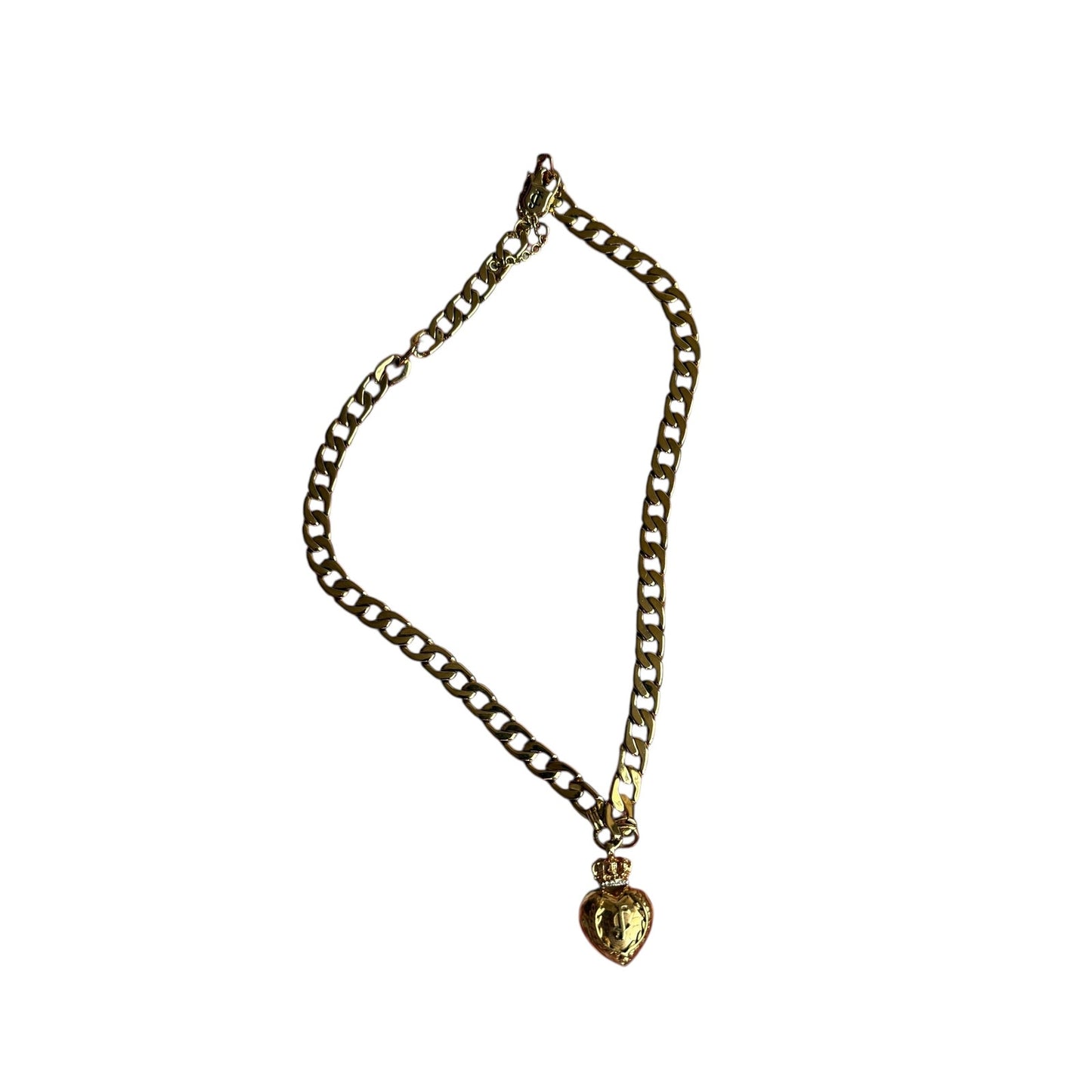 Juicy Couture Gold Chain Pendant Necklace 20" y2k Vintage 2000s