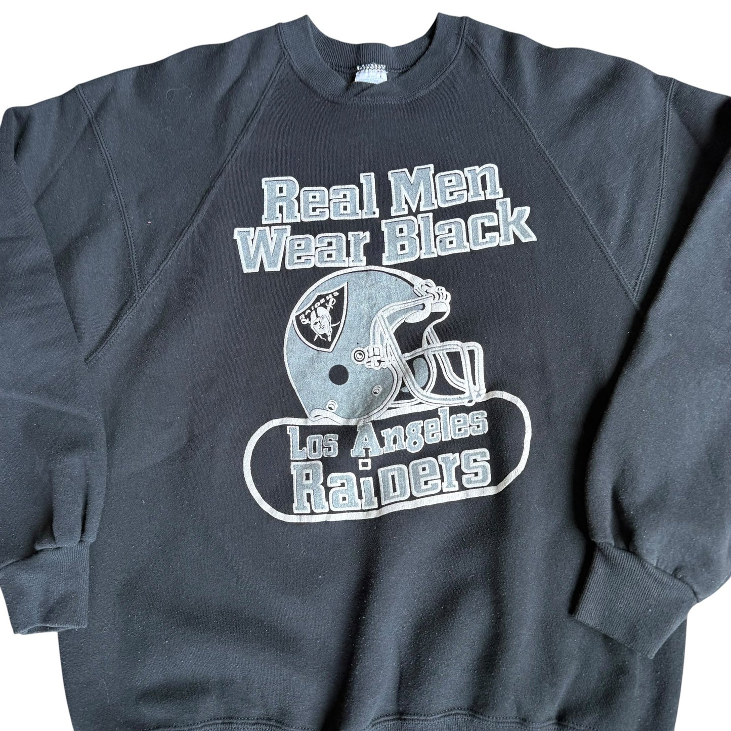 Vintage Raiders Jerzees Crewneck Sweater 90s Mens Large