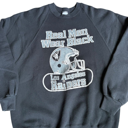 Vintage Raiders Jerzees Crewneck Sweater 90s Mens Large