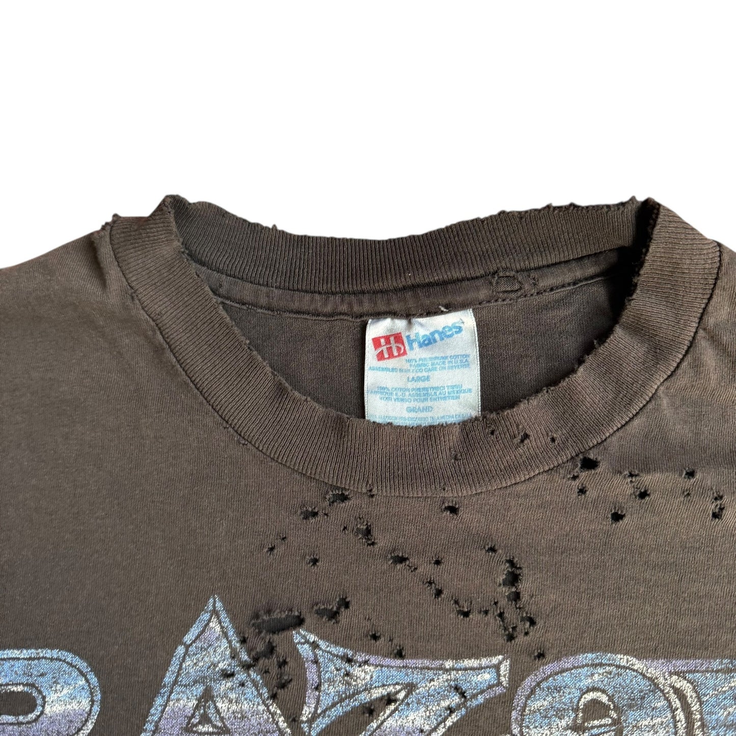 Distressed Jim Sharp Razor Bull Rider Rodeo Tee Shirt Mens Small