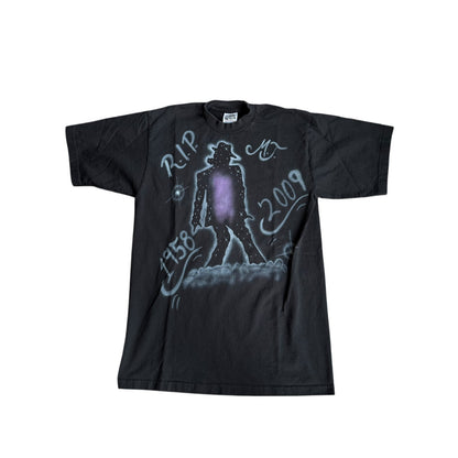 Vintage RestinPeace Michael Jackson MJ RIP Airbrush Tee Shirt Mens Large Tall
