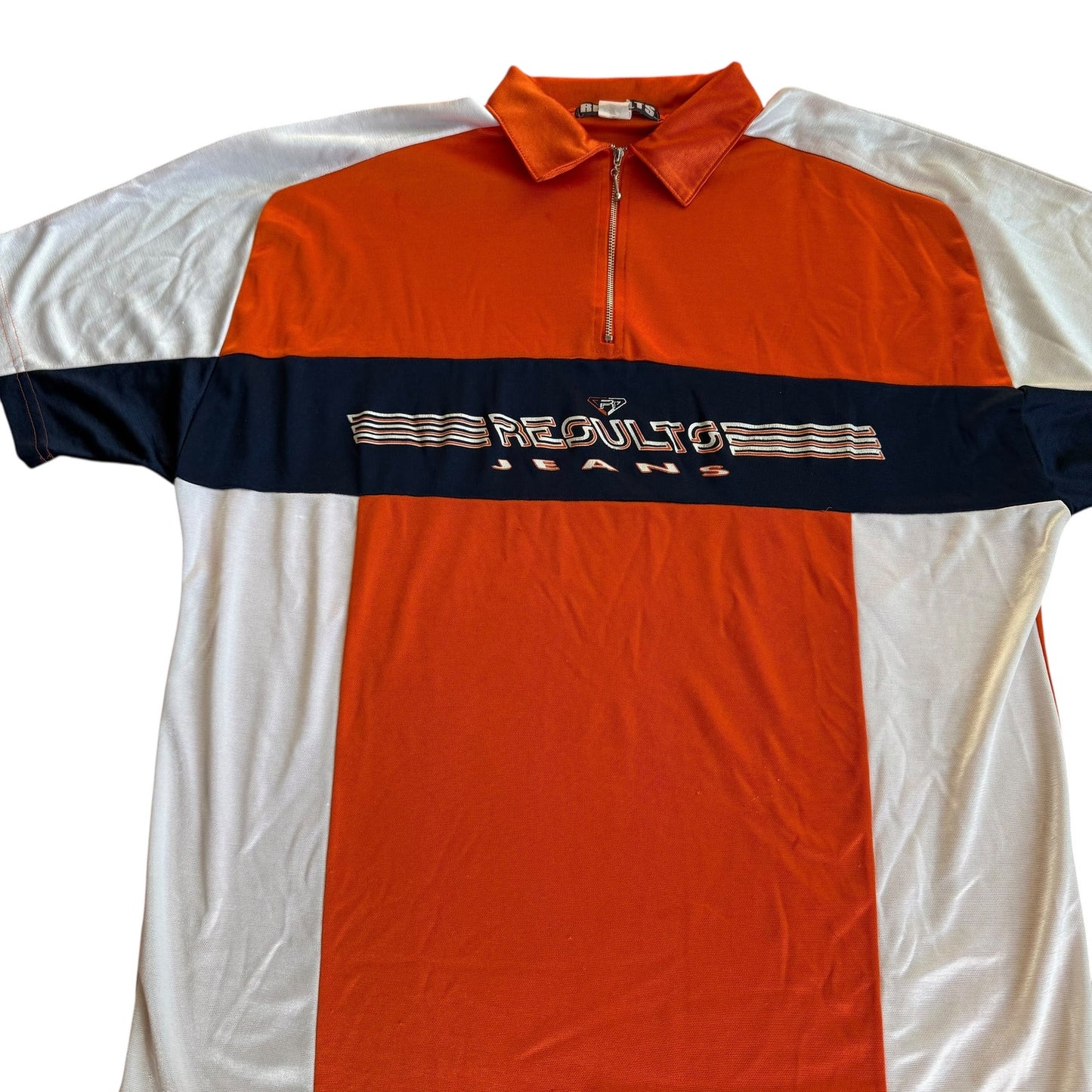 Vintage Results Jeans Polo Shirt y2k Mens Large